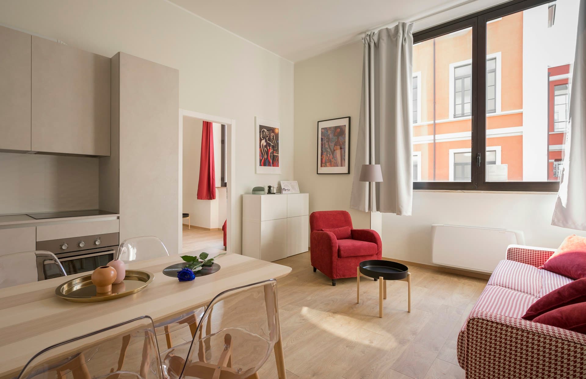 Comfortable student accommodation living space